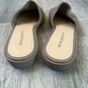 Kelsi Dagger Brooklyn Flats Slide neutral Amory Leather Mule Womens 38.5 /US 8